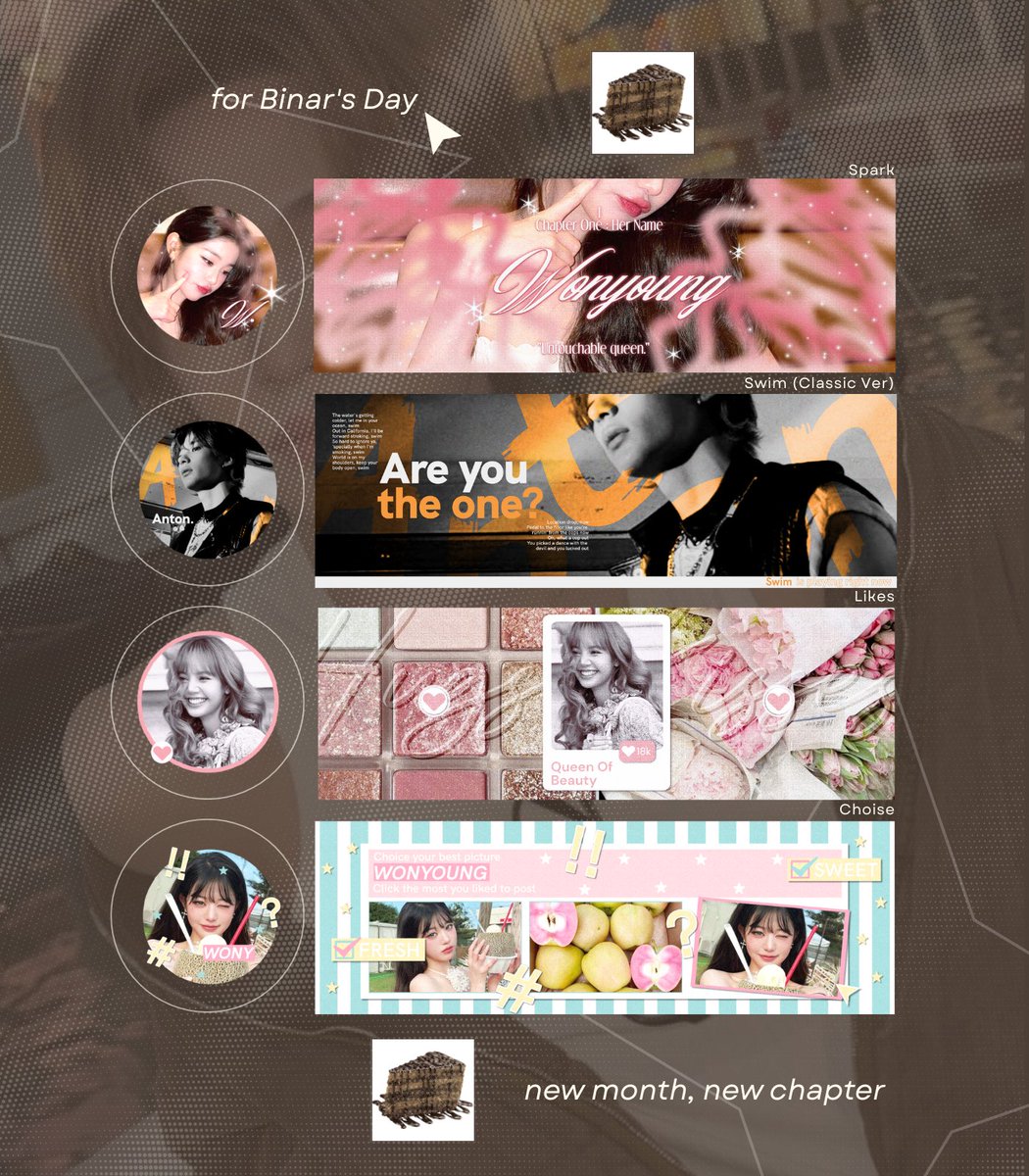 corarleen's tweet image. any interaction will be appreciate! — 🖼️

bulan baru, journey baru untuk Kak Binar (@kanalabinar) yang kini sedang berulang tahun serta untuk merayakannya ada 4 FREE LAYOUT BY REQUEST untuk 4 orang pemenang 🍫

📷 END 2 Febuari 2026 📷

t. #zonauang #zonaba