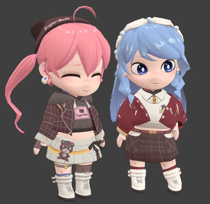3Dモデリングの勉強を始めた流れで、miCometを作ってみました。ちょっとポーズさせるだけでテクスチャが崩れまくる……。 #miko_Art #ほしまちぎゃらりー