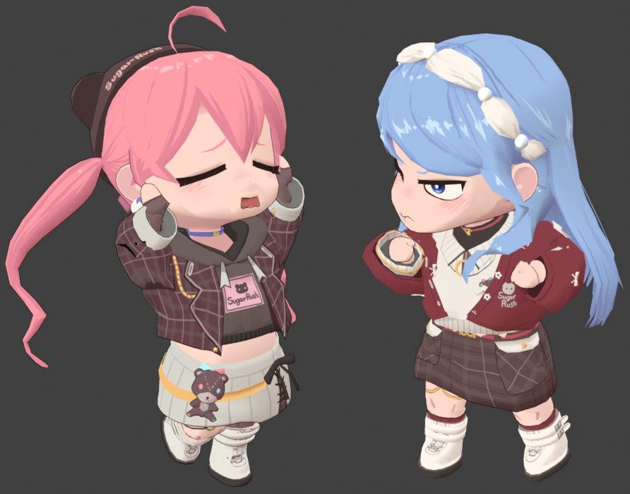 さくらみこ 「3Dモデリングの勉強を始めた流れで、miCometを作ってみました。ちょっとポー」|かんじくんのイラスト