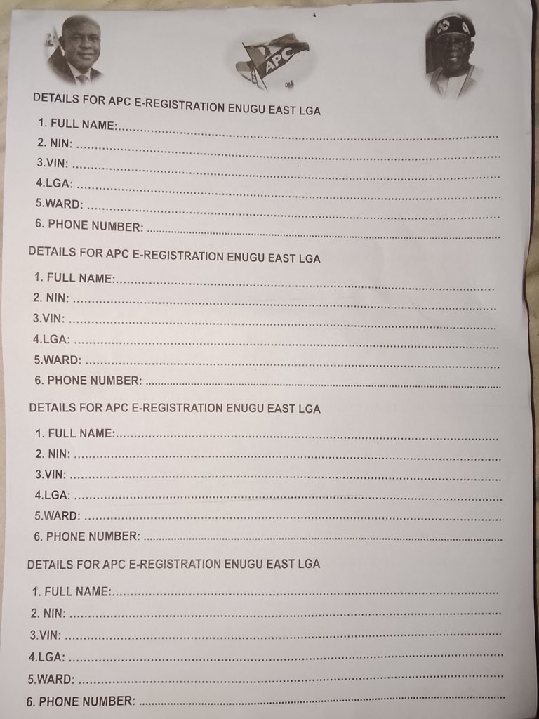 OjiUgo_nwa's tweet image. So I heard that Enugu state government is threatening teachers in Enugu to fill in APC E-registration forms with their NIN and that of their family members or they’ll lose their jobs.

Peter Mbah is not the first governor to join APC, why this tyranny?