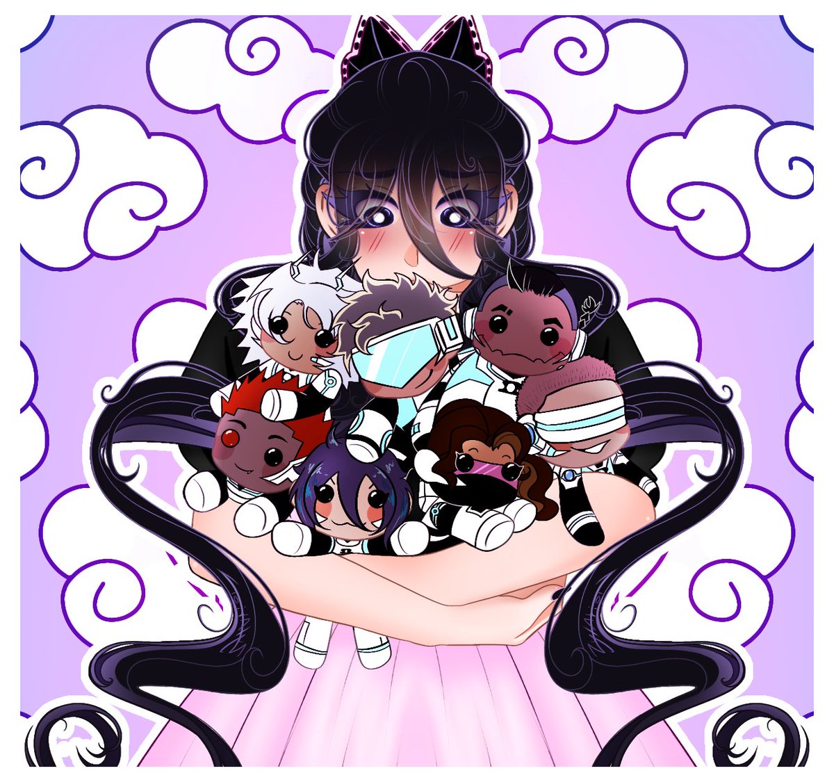 zytarion's tweet photo. Big Monsters We Make OC drawing! My girl with 7 beautiful other OC’s~!

(Juniper, Simi, Aleki, Zeke, Carna, Kai, and Silas!)

#MonstersWeMake #MWM #coryxkenshin #oc #ocart #samurai #samuraisister #like https://t.co/FGl19cSHug