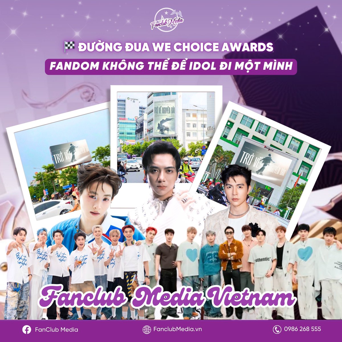 FanClubMediaVN's tweet image. 🏁 ĐƯỜNG ĐUA WE CHOICE AWARDS - FANDOM KHÔNG THỂ ĐỂ IDOL ĐI MỘT MÌNH

#FanClubMediaVietnam #IdolAdvertising #quangcaothantuong #quangcaoIdol  #tiepungthantuong #SOOBIN #StevenNguyen #MuaDo #Tanbinhtoannang #Anhtraisayhi #CongB #Wechoiceawards