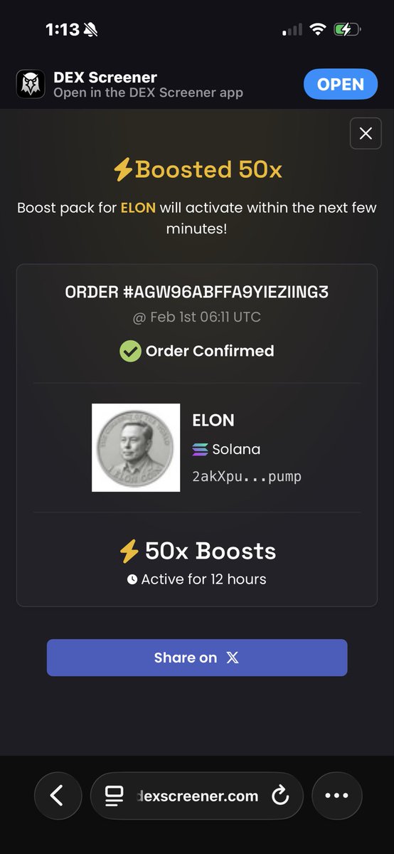 YoFrankie007's tweet photo. @ElonCoinApp Great news. I paid for a 50 boost on DEX.  So we are at 60 now.  
@YoFrankie007 https://t.co/ALlmwWXMQB