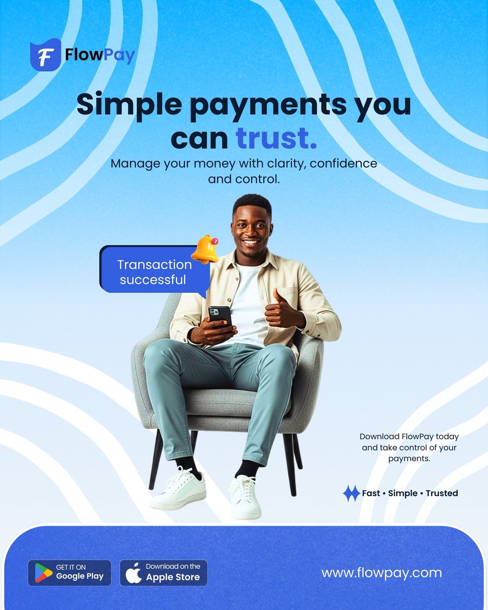 Amitabh138's tweet photo. Life moves fast, your payments should too.
FlowPay lets you send and manage your money in seconds, with a clean and secure experience designed for everyday life.
No stress,No delays.
Just smooth, modern payments.
FlowPay; payments that simply flow.
#Brand #GraphicDesign #FlowPay https://t.co/9ZLFzlKneM