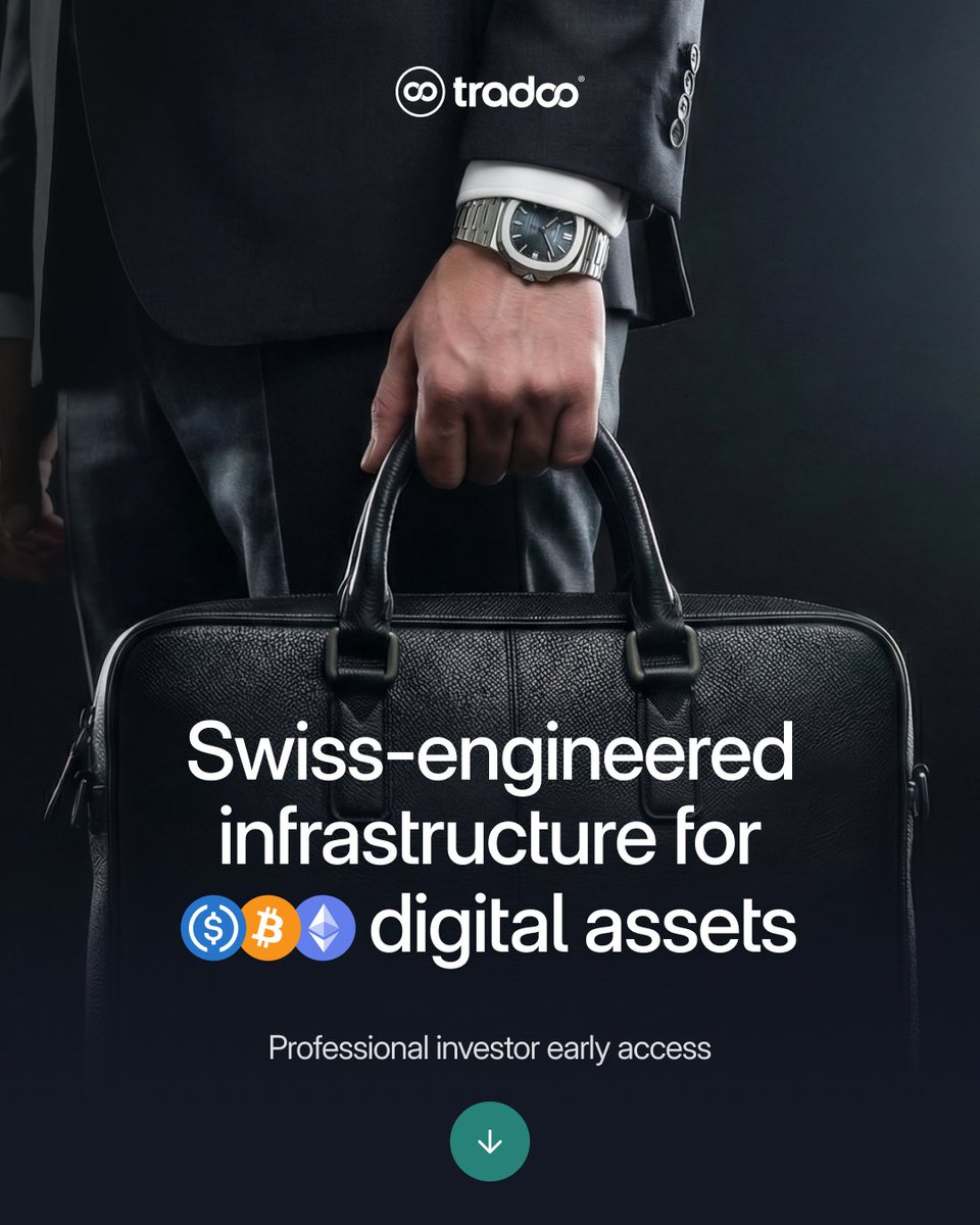 tradoo_finance's tweet photo. Tradoo is building the next generation of digital asset infrastructure: non-custodial by design, structured by rules, and developed with governance at its core.

Early access to the private beta is now opening for professional users who want to engage before live deployment.

Sign up for early access today.
https://t.co/NuSPrpmzUu

#CryptoControl
#NonCustodial
#DigitalAssets #Tradoo
#FintechInnovation