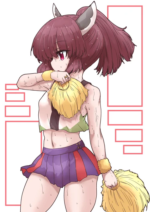今日の日課はポンポン付きチアガール東北きりたんです