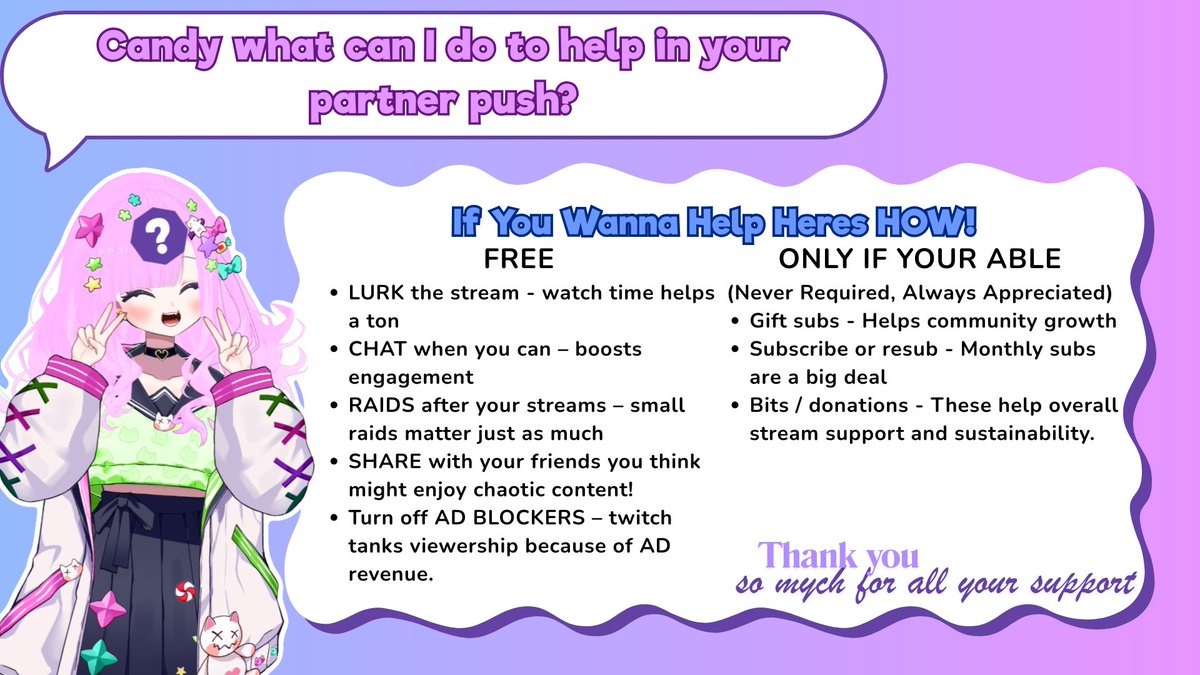 I’ve gotten a few questions about what actually helps partner pushes, so here’s a simple breakdown.
Remember support is never required but always appreciated. Thank you for being here and cheering me on!🫶