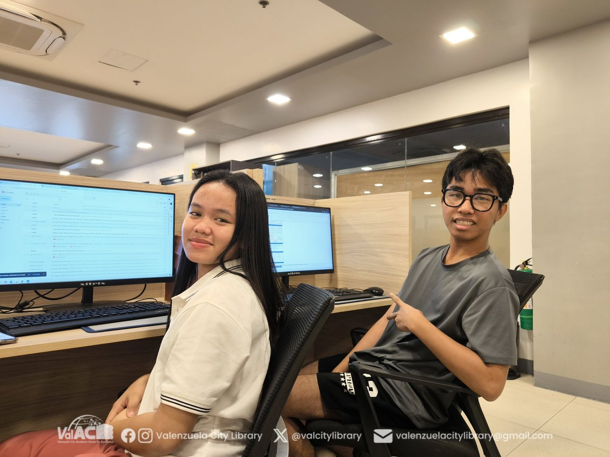 valcitylibrary's tweet photo. #ValACEWeekends: Ngayong Linggo sa ValACE eLab.✨

---
𝙑𝙖𝙡𝙚𝙣𝙯𝙪𝙚𝙡𝙖 𝘾𝙞𝙩𝙮 𝙇𝙞𝙗𝙧𝙖𝙧𝙮 (𝙑𝙖𝙡𝘼𝘾𝙀)
cor. A. Pablo St., McArthur Highway, Malinta, Valenzuela
Monday - Sunday (Open daily)
GF & 3F: 9:00am-6:00pm
2F: 9:00am-12:00midnight
#ValACE #AklatanNatinIto #PamilyaKomunidadAklatan #ValenzuelaCityLibrary