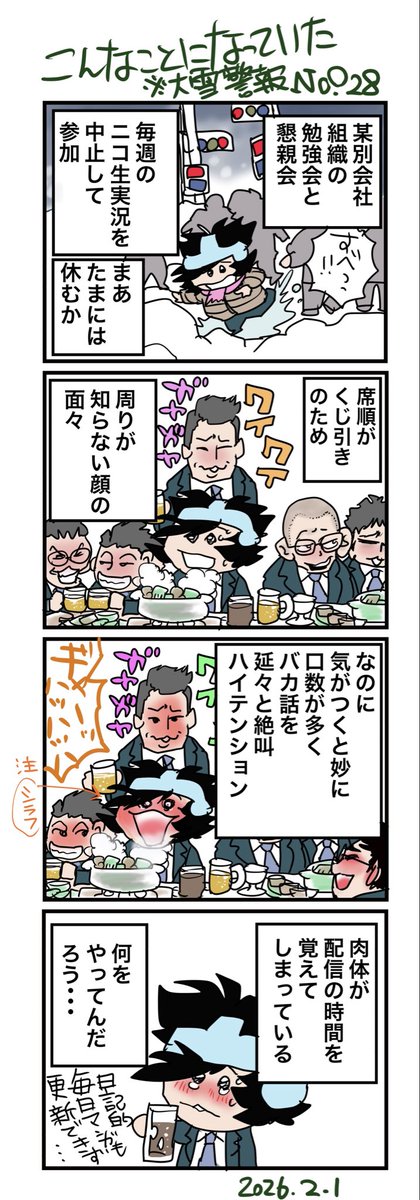 大雪とかいろんな用事が重なっててんやわんやの週末‼
︎ #100マン 