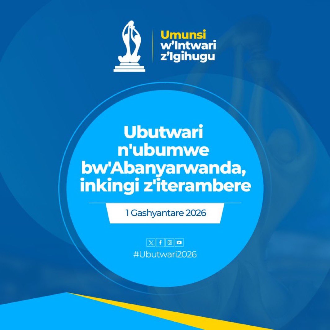 CNkulikiyinka's tweet photo. Twese hamwe tugire umunsi mwiza w'Intwari z'Igihugu twizihiza uyu munsi ku nshuro ya 32.
Happy 32nd National Hereos Day
#Ubutwari2026
#Rwanda #HereosDay https://t.co/8TJFC2kX1t