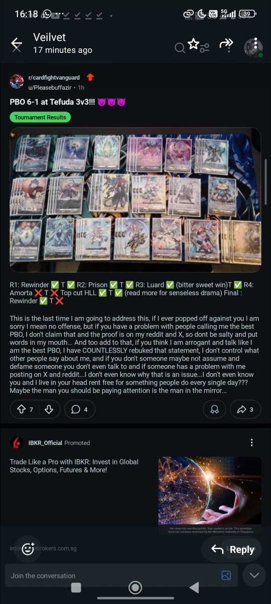 Didn't want to make this since this person made it public but yesterday me and my team had a very unpleasant experience from this guy (we were first round top cut)