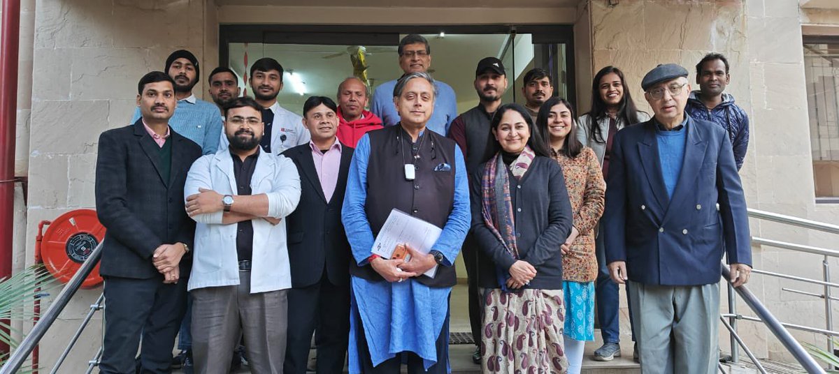 ShashiTharoor's tweet photo. In Gurgaon last week, with the eye-care specialists at Arunodaya Hospital. 
Since 1990, Team ARUNODAYA has been on a relentless mission to turn darkness into light, reaching out to 1.7 million needy patients through community-based eye care initiatives.
This journey of three decades wouldn’t have been possible without the visionary leadership and unwavering dedication of my friends Dr. Reena Sethi and Dr. Arun Sethi. 

Their commitment to eradicating preventable blindness has transformed countless lives, restoring not just sight, but independence and hope to families across the region, over 34+ Years of dedicated service. With 1.7 Million lives touched and treated, & countless stories of restored vision and renewed dreams, a huge salute to the doctors, the medical staff, and the supporters who make this "Act for Vision" a reality every single day. Here’s to many more years of brightening the world, one patient at a time!
https://t.co/yaZgNtRgHe
https://t.co/lLvAc5BQLY
#Arunodaya #EyeCare #VisionForAll