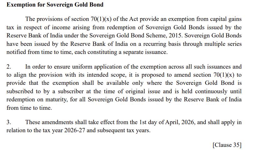 Hopeless hopeless from govt 😞 

This is where people lose trust in govt and govt bonds ⛔

SGBs were sold by the govt saying it's tax free. Now that govt is losing money on them, they suddenly introduced taxes on the SGBs bought through the secondary market 

PATHETIC 😡