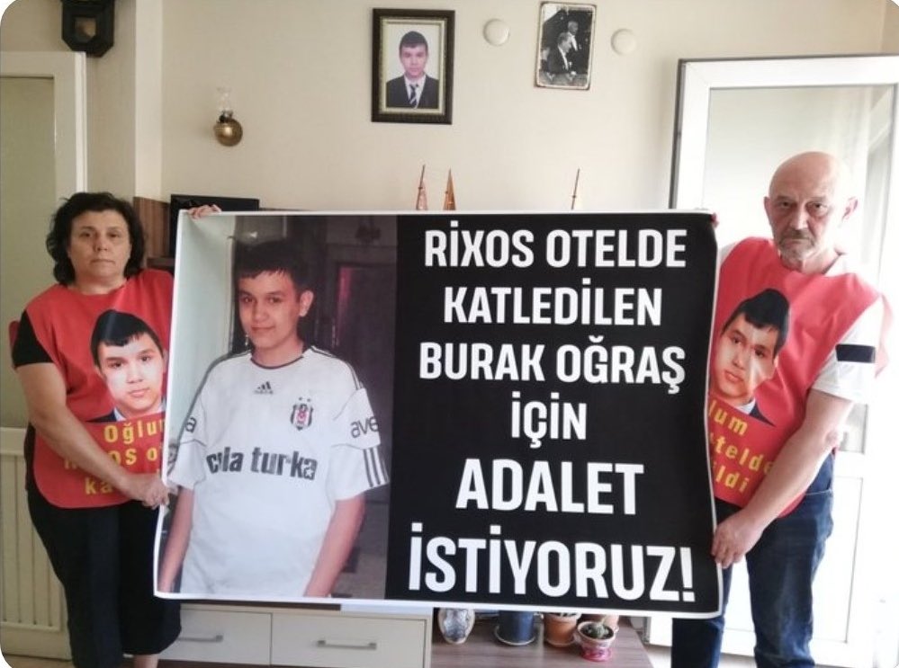 esptein davasında adı gecen rixos otelde burak ogras 15 sene once supheli sekilde olduruldu. olayda burak'ın telefonu yok edildi. olaydan sonra sorusturmayı yuruten polislerden biri surgun edilirken donemın il emniyet muduru rixos otelde ust duzey yonetici yapıldı.