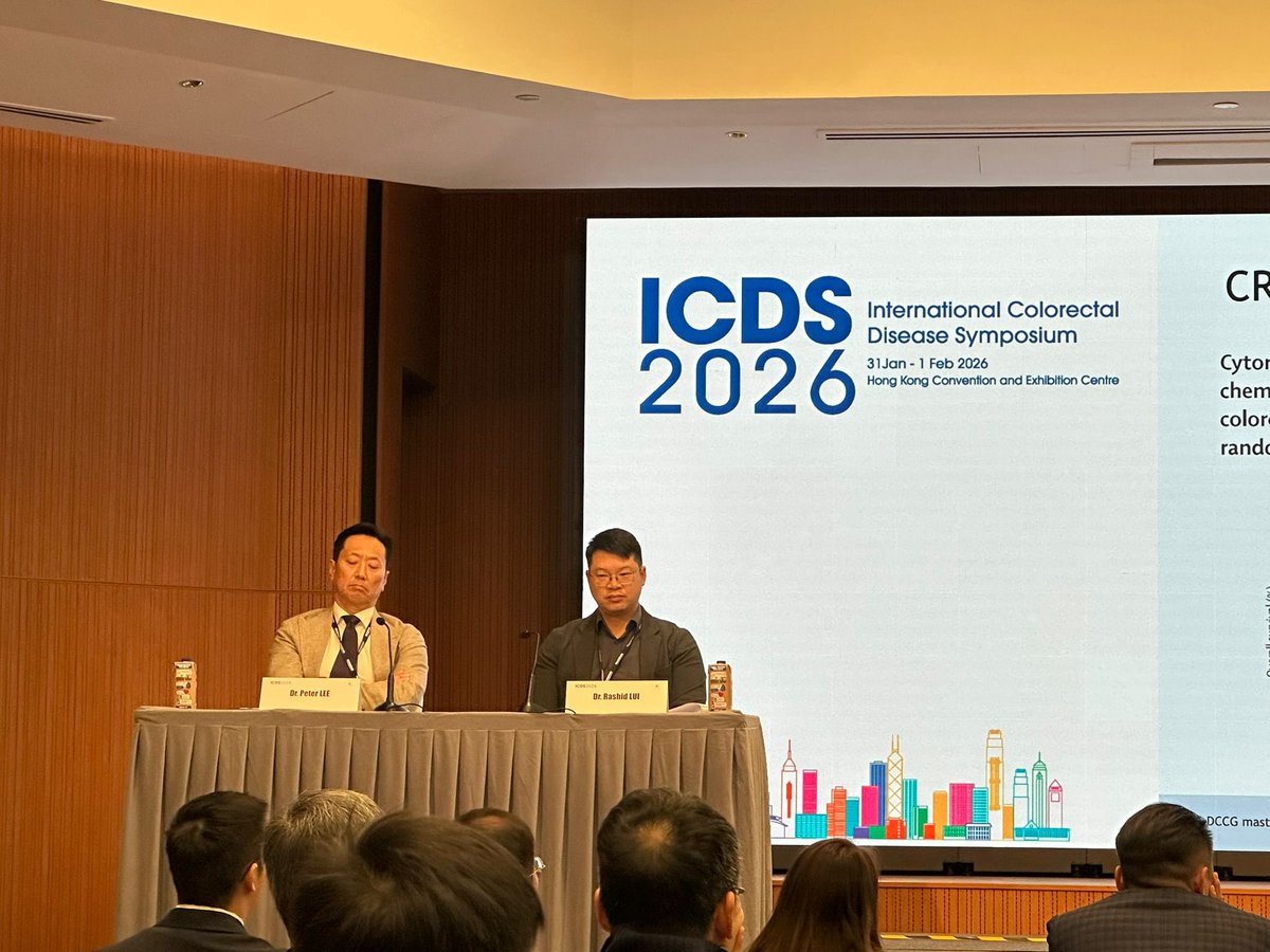 RashidLui's tweet image. Had the pleasure of co chairing the session on the latest advances in the management of #CRC metastases with Dr Peter Lee at #ICDS2026 #HKSCP 

It was a great opportunity to learn from our international experts Prof Xu, Prof Tuynman, Prof Foo and Prof Wang. 

 @cuhkmedicine