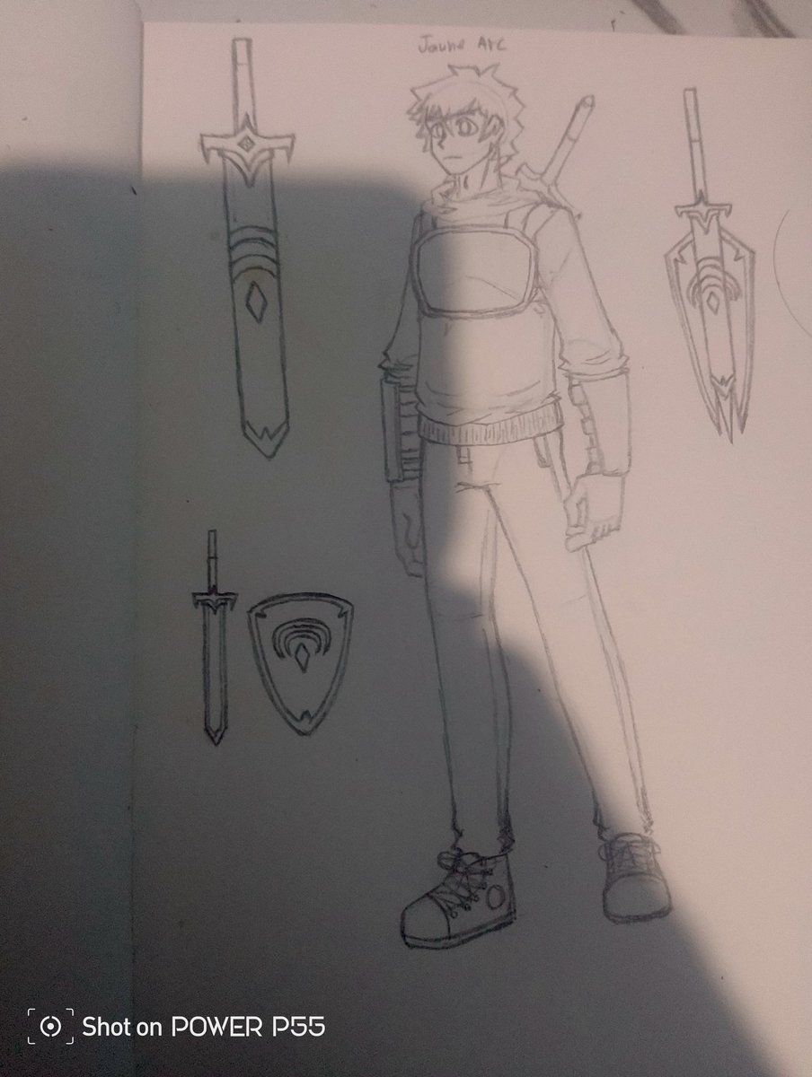 I'm trying to make a RWBY fanfiction but I remembered I suck at writing so here's a drawing of the supposed main characters of this fic instead, their team name is MAJW-major and jaune is the leader #RWBYfanart