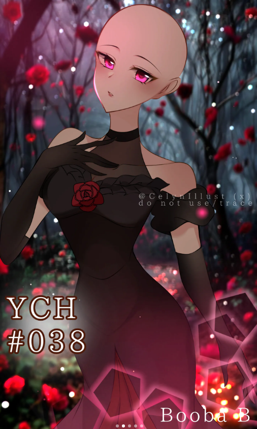 ~ Want FREE stuff, Here's FREE thing: 40! ~

🩷✨ Ends in:  24 HOURS ✨🩵

🎁1 Winner gets: Rosey Night YCH

How to Join:
~ Follow <a href="/RavennaNya/">Ravenna 🩷🩵💋 〘 VBimbo 〙</a> and <a href="/CelynIllust/">Celyn Illust</a> 
~ Like and RT
~ Comment refs below