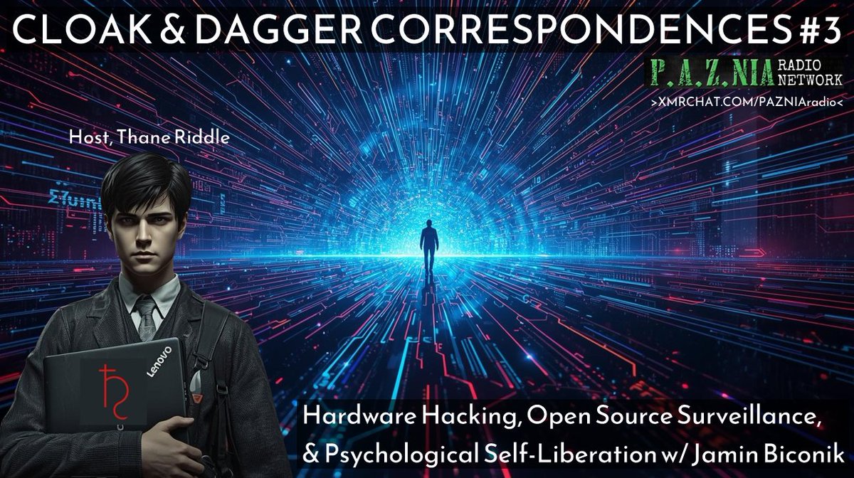 Cloak &amp; Dagger Correspondences #3: Hardware Hacking, Open Source Surveillance, &amp; Psychological Self-Liberation w/ Jamin Biconik

MAIN LINK: vonupodcast.com/cloak-dagger-c…

Join Thane Riddle in another enthralling conversation with hardware hacker &amp; permaculture farmer, Jamin Biconik.