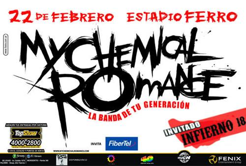 "My Chemical Romance"

Porque la banda estadounidense se presenta hoy en Ferro, en lo que será su primer show en Argentina.