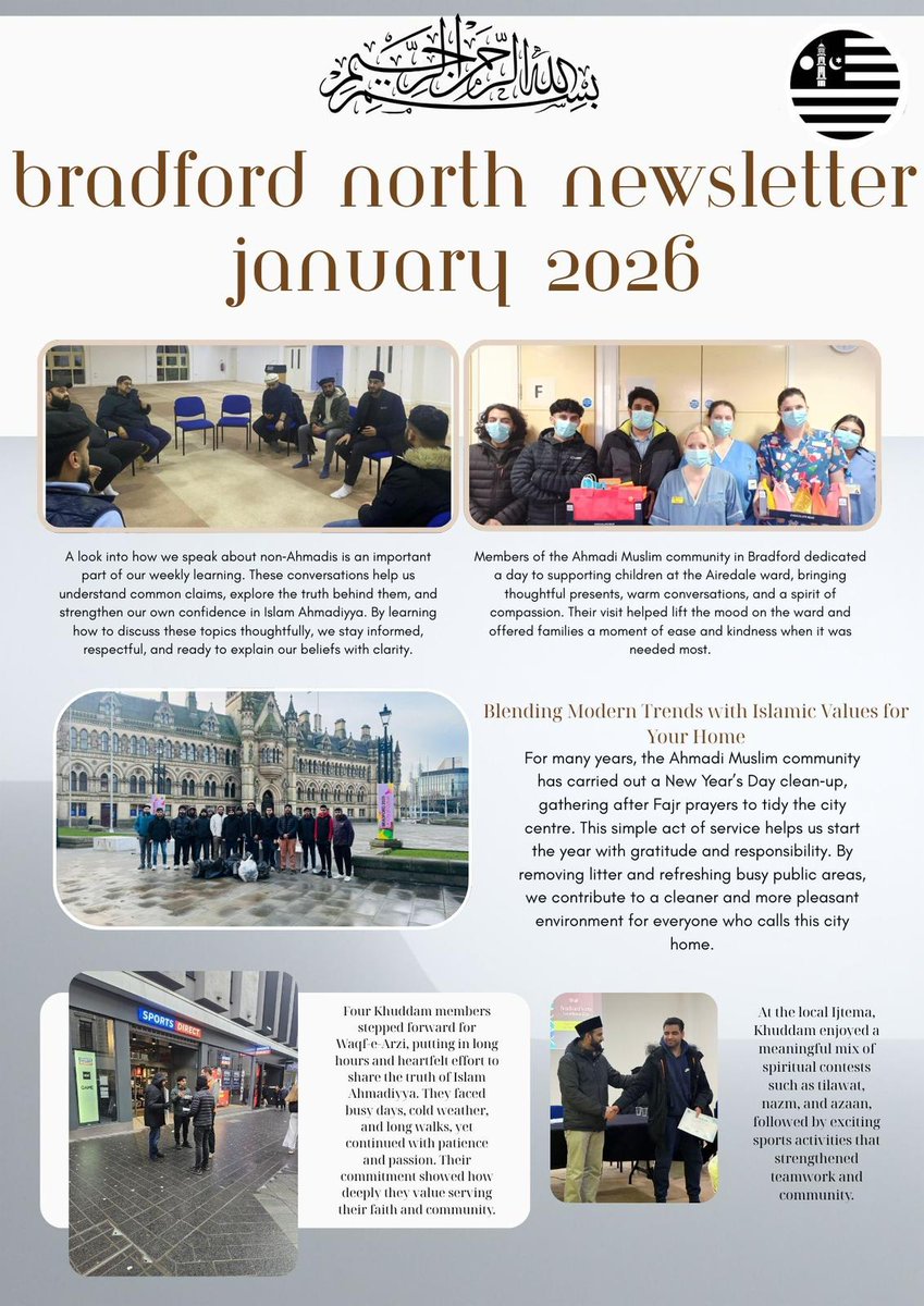 Just released!
The Bradford north January newsletter. 

Give it a read! 🗞️