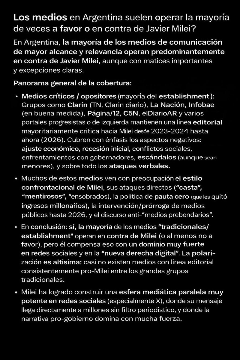 mileibarrial's tweet photo. Le pregunté a grok la siguiente pregunta. Leer con suma atención los detalles de su respuesta. https://t.co/FkoGq6Yk5C