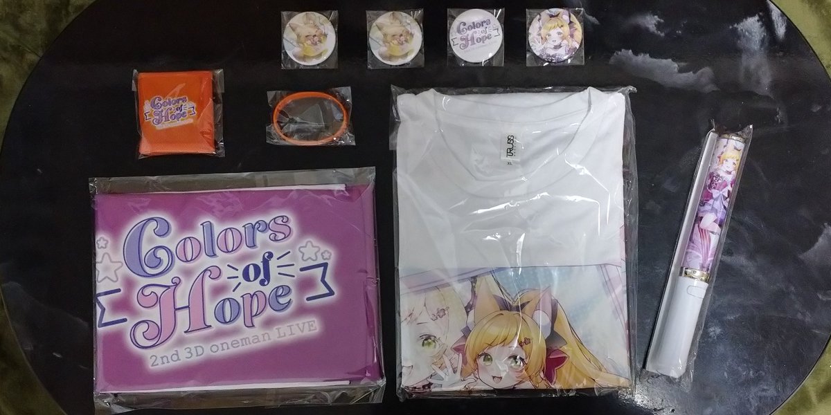 Colors of Hope 缶バッジ ペンライト リストバンド ラバーバンド T