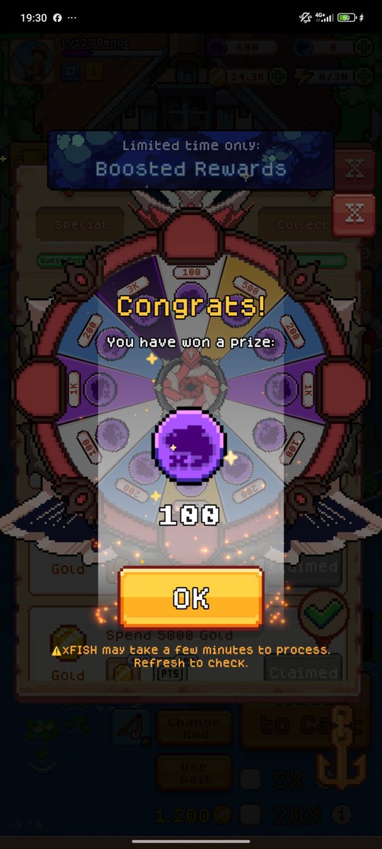 unlucky in spinning the daily wheel, but lucky enough in diving, i got 15k gold and 10 sushi 🙌

<a href="/FishingFrenzyCo/">Fishing Frenzy</a> <a href="/Ronin_Network/">Ronin</a> <a href="/xderek/">Derek 🗺️</a>