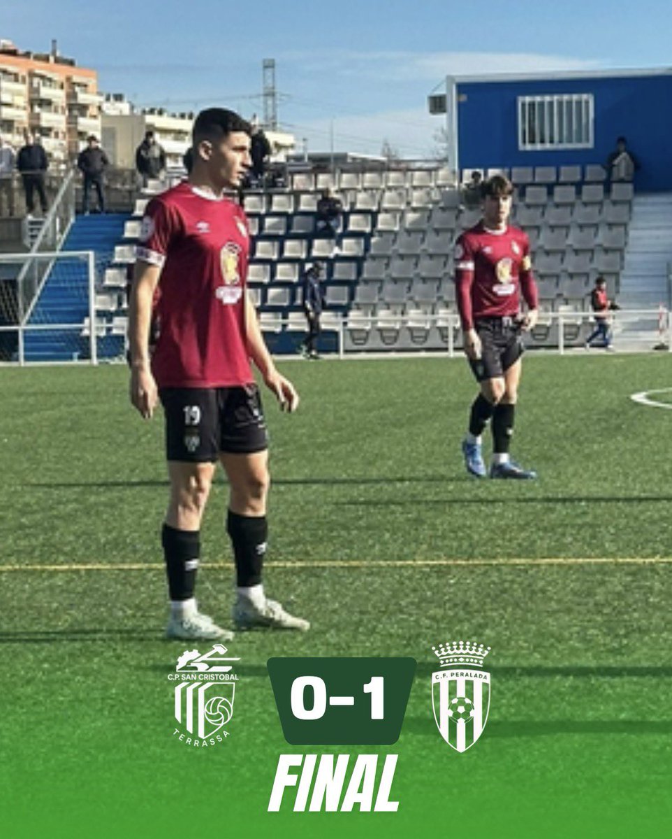 CFPeralada's tweet image. ⌚️ 𝐅𝐈𝐍𝐀𝐋 🏁

⚽️ @CPSanCristobal 0️⃣ - 1️⃣  @cfperalada

⏰ Biel Carreras

Victòria molt important i molt treballada!

#3RFEF #FutCat #SomPeralada #ForçaVerda #OrgullXampanyer 💚⚔️