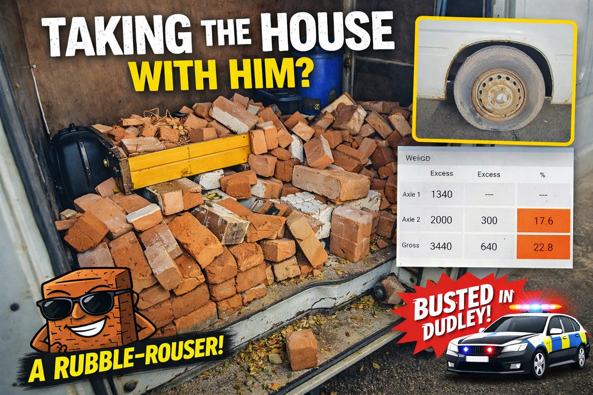 West Midlands Police <a href="/Trafficwmp/">WMP Traffic</a> officers have highlighted the dangers of overloaded vans after stopping a heavily laden Ford Transit during a Commercial Vehicle enforcement campaign in Dudley. #OpAdvance #RoadSafety swd.media/news/taking-th… via <a href="/SWDMedia/">SWD Media</a>