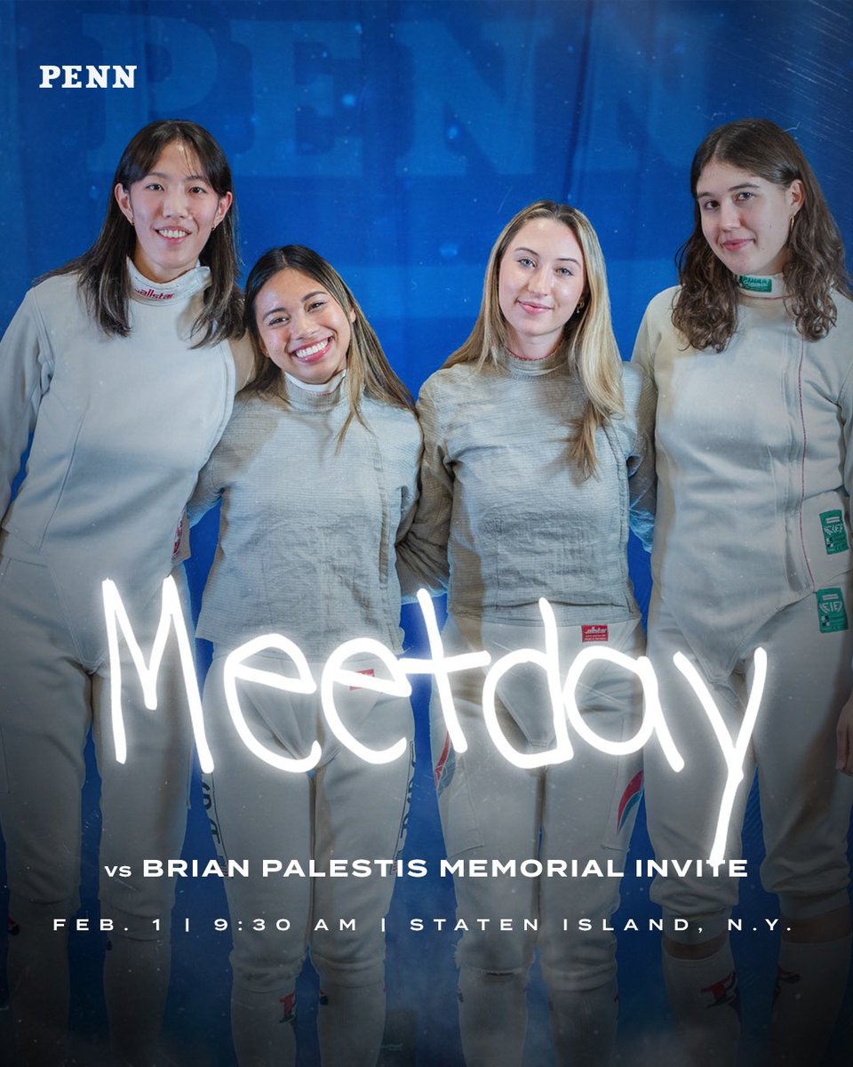 Meet day in the Big Apple 🍎 

🆚Brian Palestis Memorial Invitational
📍Staten Island, N.Y.
⏰First bout at 9:30 a.m.

#FightOnPenn