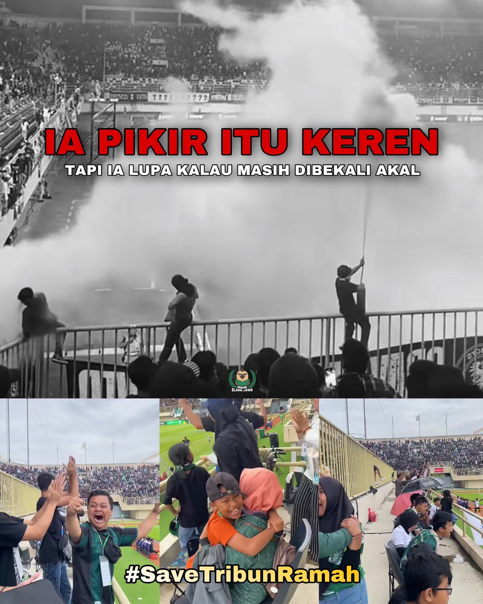 Jangan hanya menuntut kemenangan, tuntut caramu juga. Seperti ini, apa baiknya? apa kerennya? apa untungnya? dimana akal sehatnya?

Apa ia kira, yang nonton PSS cuma golongannya?