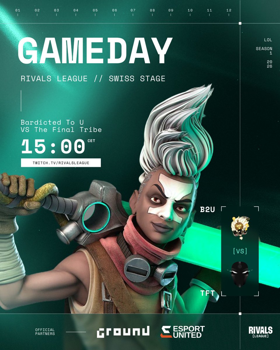 Entering Day 1 of RIVALS LEAGUE

<a href="/Bardicted2U/">B2U</a> 🆚 The Final Tribe
🎙️<a href="/ZzleeperJR/">Filip "Zzleeper" Rosenquist</a> <a href="/Pidde__/">Pidde</a> <a href="/TenshiSC2/">Tenshi 🇺🇦</a> 

twitch.tv/rivalsleagueSE
twitch.tv/rivalsleagueLOL