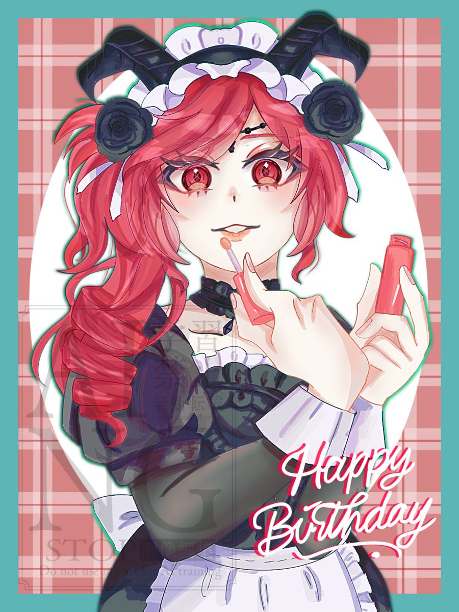 leon08tm's tweet photo. フィオナ！𝐇𝐚𝐩𝐩𝐲 𝐁𝐢𝐫𝐭𝐡𝐝𝐚𝐲.⋆𝜗𝜚.*💄🌹
 #第五人格 
 #フィオナ・ジルマン誕生日2026 https://t.co/T696eSEACL