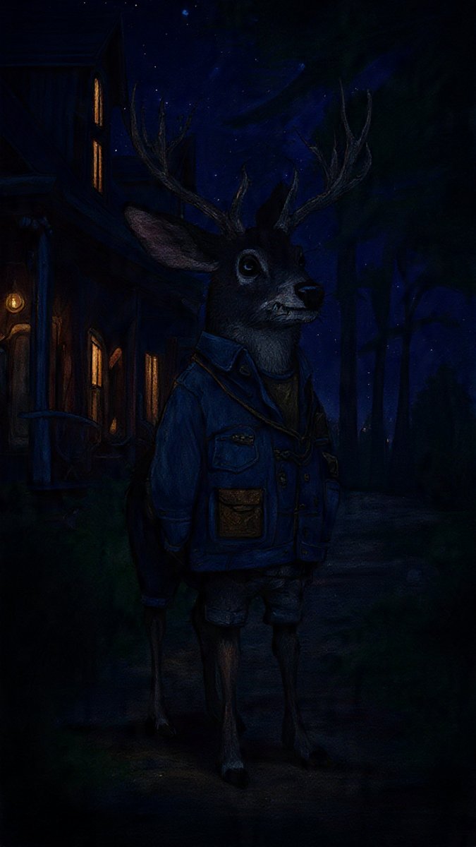 JingQue361's tweet photo. While wandering Camp Haven at night, I spotted a mysterious stag standing between the trees. It wore a quiet, knowing look, half-real, half-myth. Before I could step closer, it vanished into the forest, leaving only questions and wonder behind.
@DataHaven_xyz https://t.co/UuG8Cfvvm0