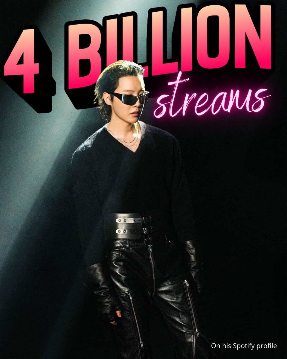 ✨️ j-hope has surpassed 4 BILLION streams on Spotify across all credits

CONGRATULATIONS J-HOPE 
#jhope  #제이홉