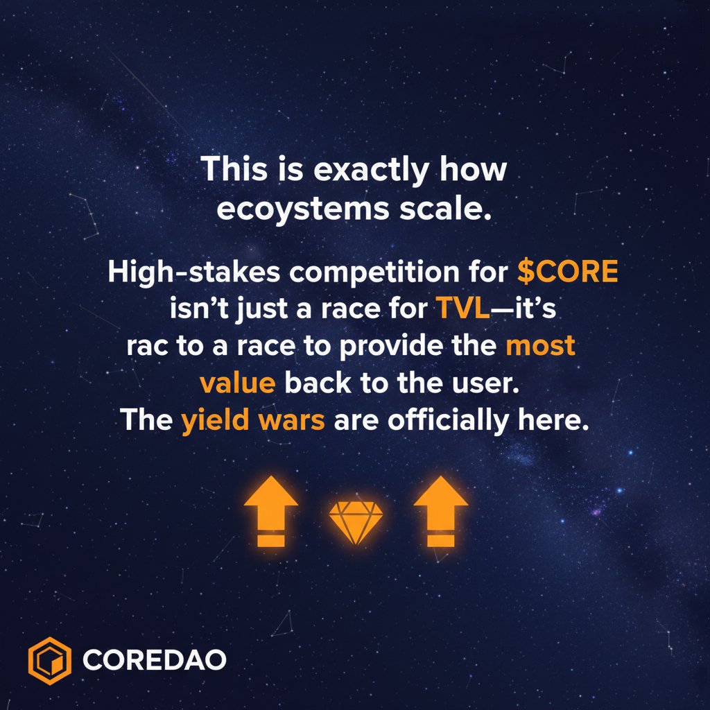 JcryptoPH's tweet photo. This is exactly how ecosystems scale. High-stakes competition for $CORE isn't just a race for TVL—it's a race to provide the most value back to the user. The yield wars are officially here. 🔶📈

@Coredao_Org 
@CoreEcosystem 
@coredaoph 

#CoreDAO  #Bitcoin #BTCfi https://t.co/LKKyaHKDUE
