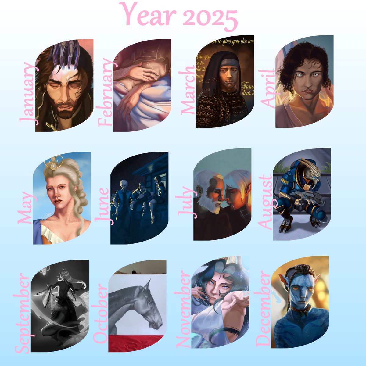 I made so many pieces I'm pround of this year ☺️