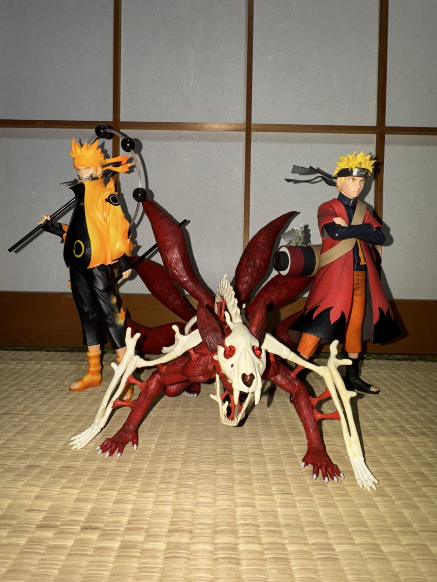 一番くじ NARUTO-ナルト- 疾風伝 輪廻の嘆きと平和の懸け橋

ラストワン賞 うずまきナルト(妖狐の衣 六本目) MASTERLISE

この禍々しい感じがたまらないですね！
これで我が家のナルトの形態変化が3体になりました✨

私事ですが今日無事に誕生日を迎えました🎉

#NARUTO 
#一番くじ