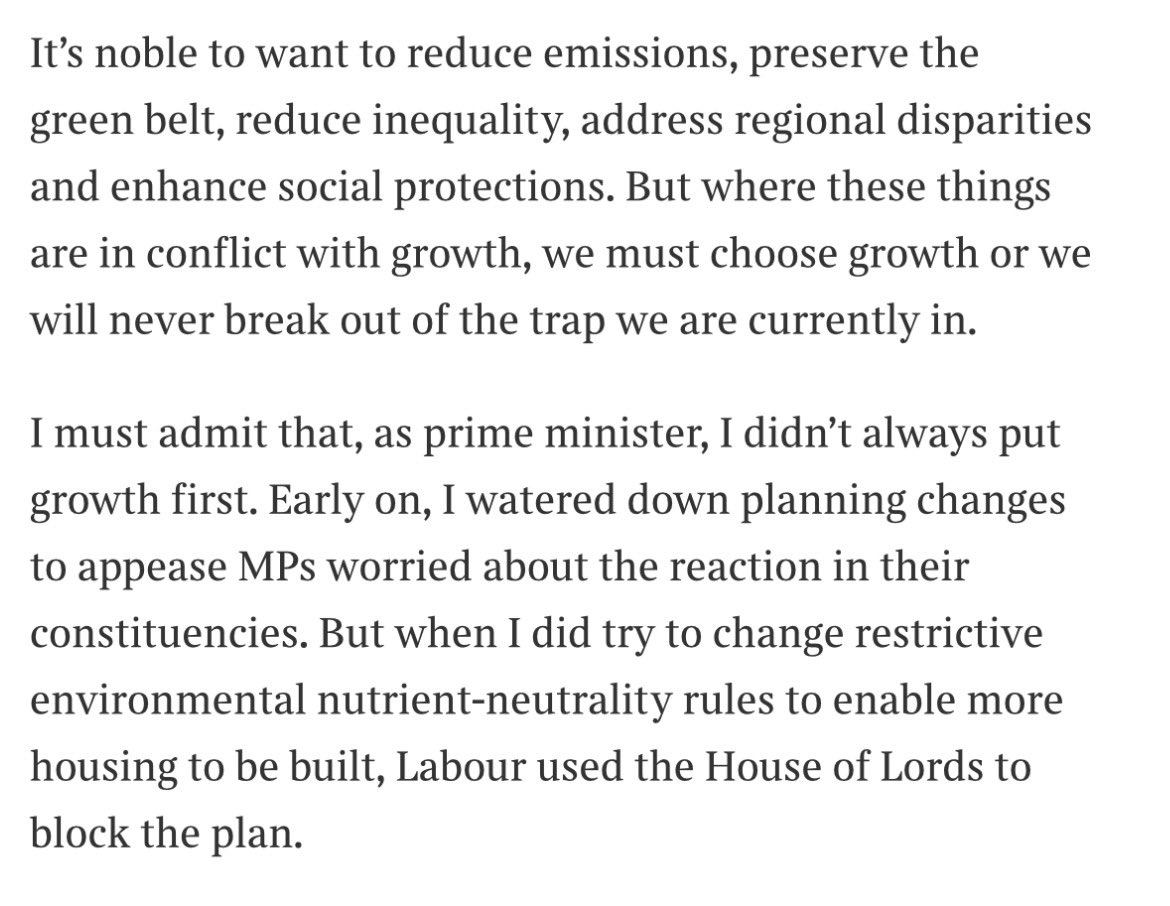 Paul_SLG's tweet image. Here’s @RishiSunak on planning reform in @thetimes.