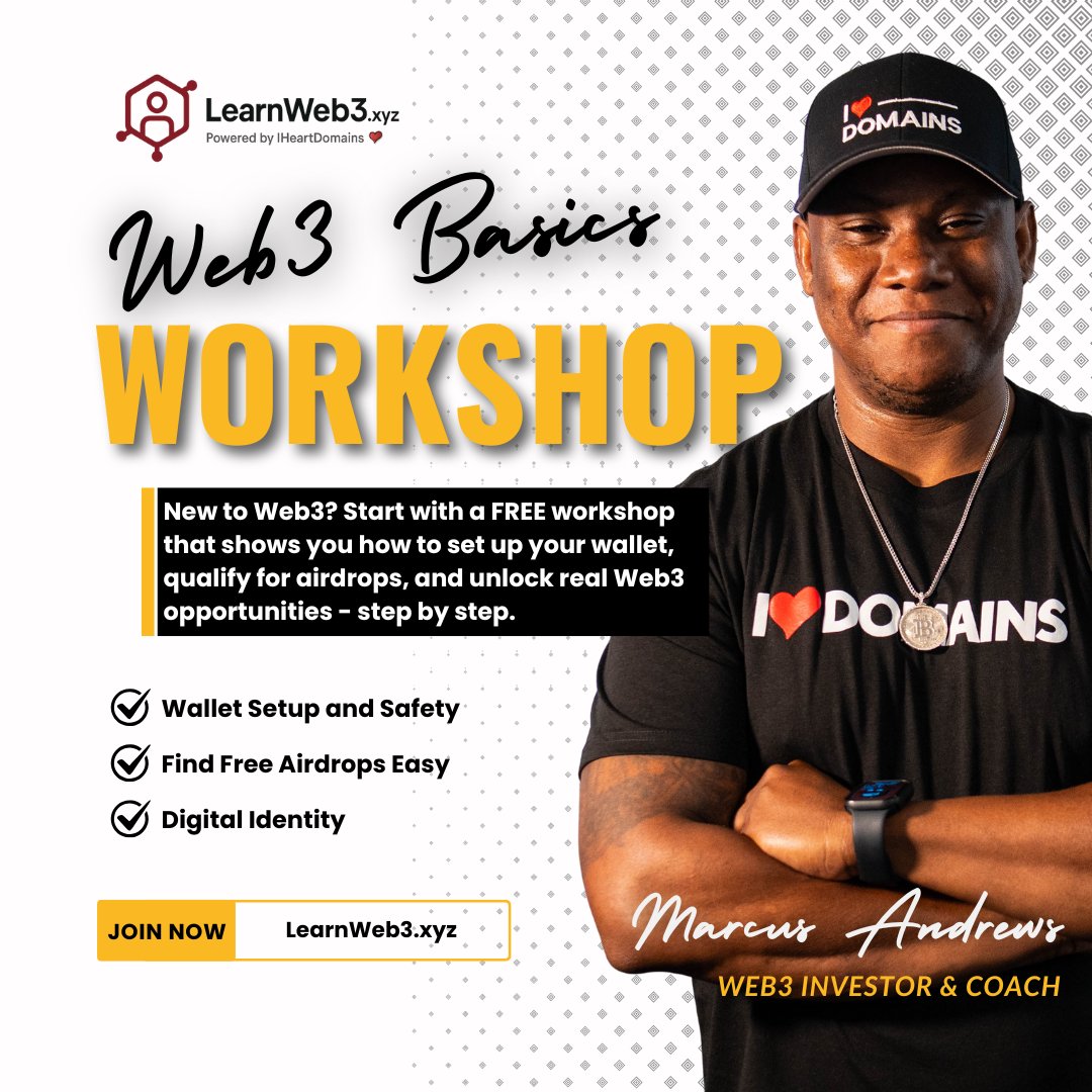 Curious about Web3 but overwhelmed by the noise?

I put together a free, online Web3 basics workshop that explains how things actually work - without technical overwhelm.

It only takes about 1 hour, is beginner-friendly, and you can start anytime.

→ LearnWeb3.xyz