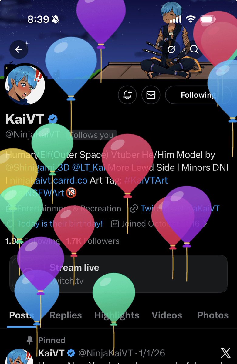 HAPPY BIRTHDAY @NinjaKaiVT 🎂