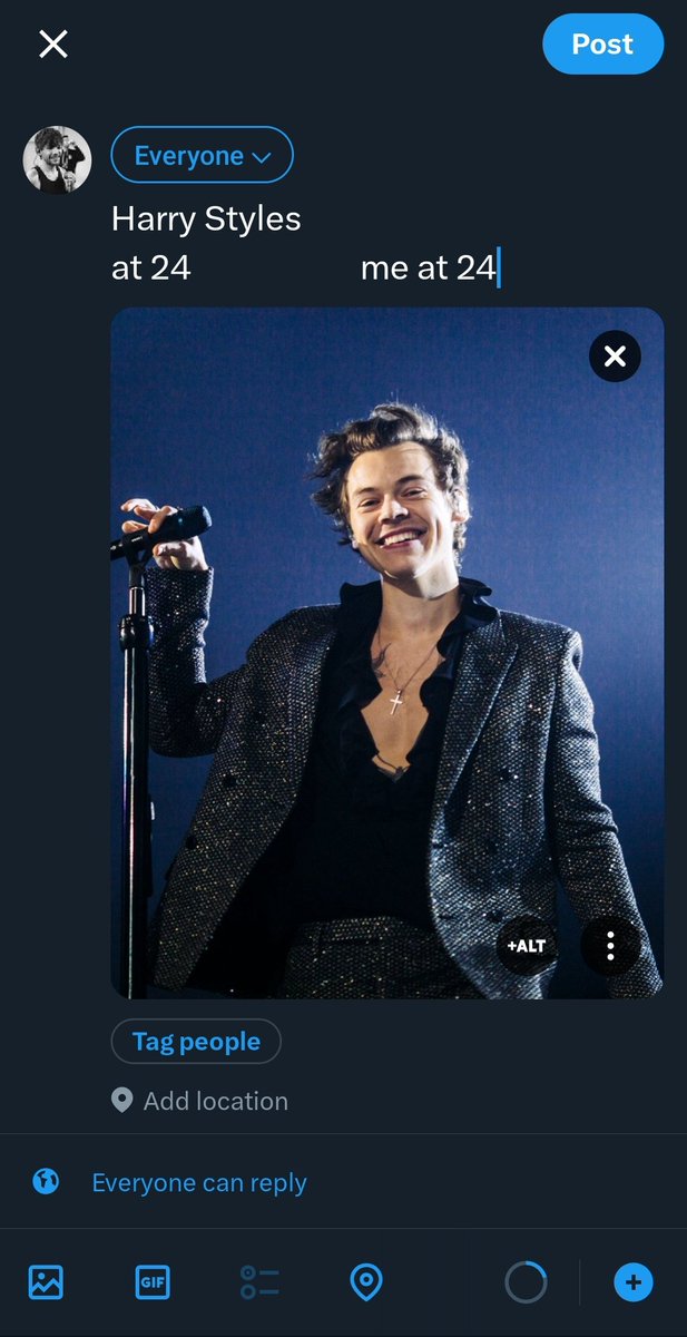 Harry Styles           
at 24                      me at 24