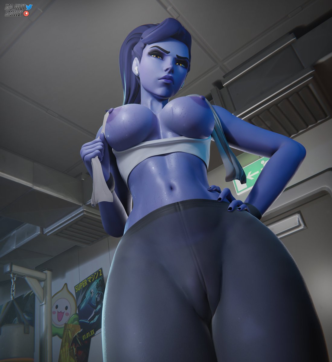 has_feldt's tweet photo. did somebody say yoga?

More on https://t.co/mVufVQS5Fg
High-res: https://t.co/GfLiyxyWgd
#Overwatch #Widowmaker #rule34 https://t.co/63pRUqRfPR