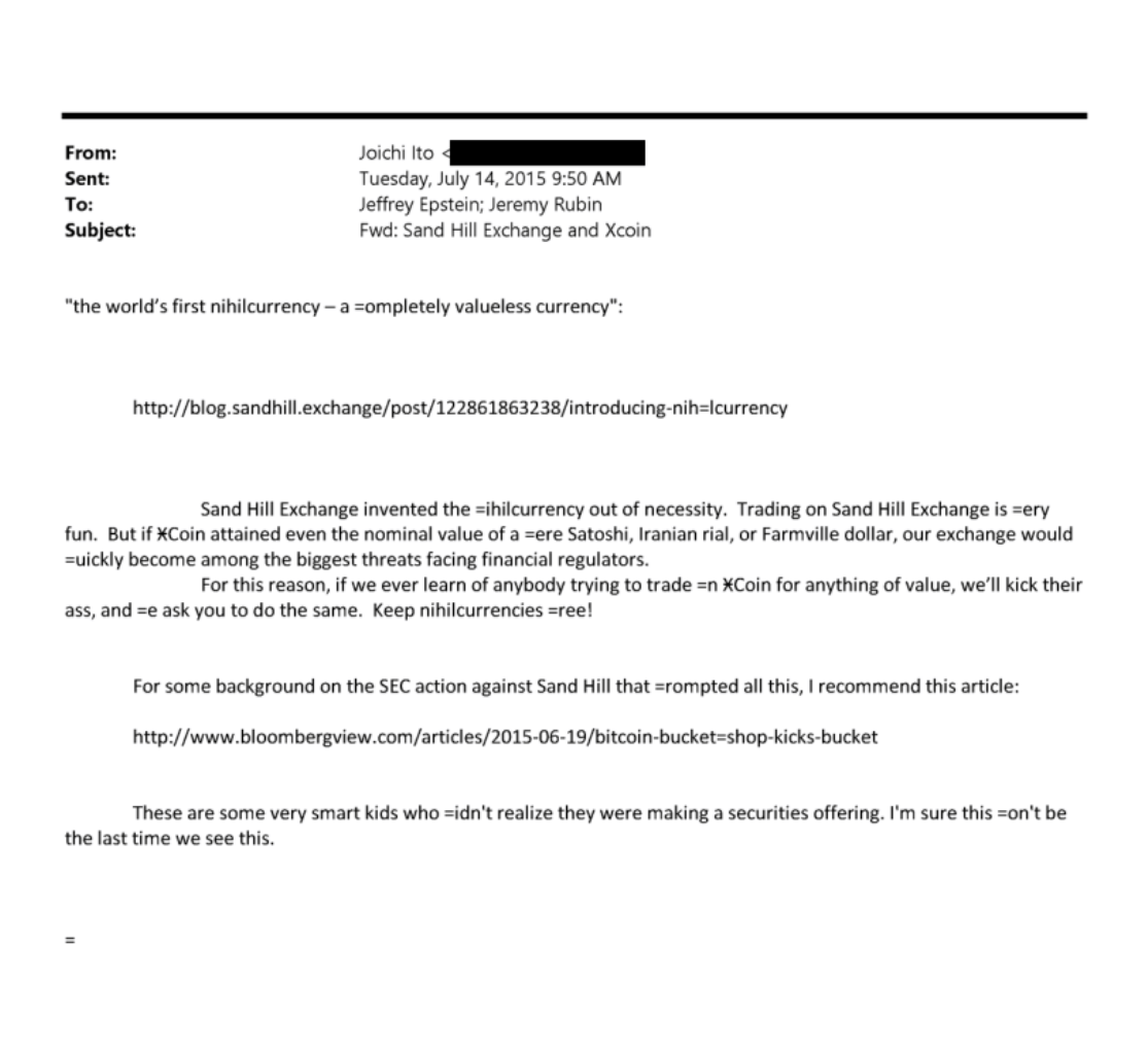 thw world's first nihilcurrency - a completely valueless currency

justice.gov/epstein/files/…

C7QbKjpC3WEHCqRbZBosjk93Ci3sU4w2XRc5YGKPpump

Update!!! Community members found reddit posts about XCoin on buttcoin subreddit
reddit.com/r/Buttcoin/com…