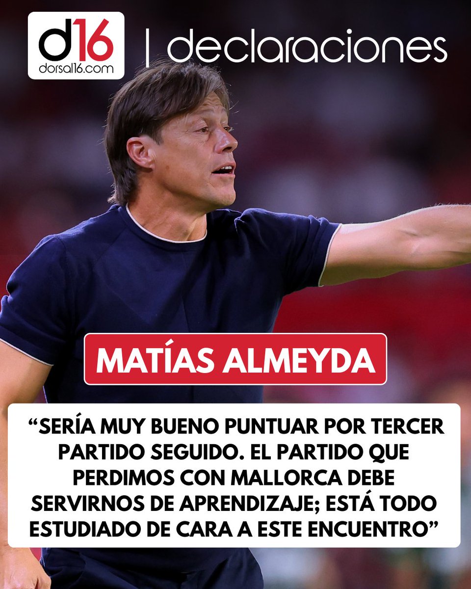 dorsal16_'s tweet photo. 💬 Almeyda fue claro: confianza total en el grupo, valorar cada punto y seguir creciendo partido a partido.
🔴⚪ El equipo no se rinde y va a luchar hasta el final.
#sevillafc #compartimosaficion https://t.co/92r1Wq6VVx