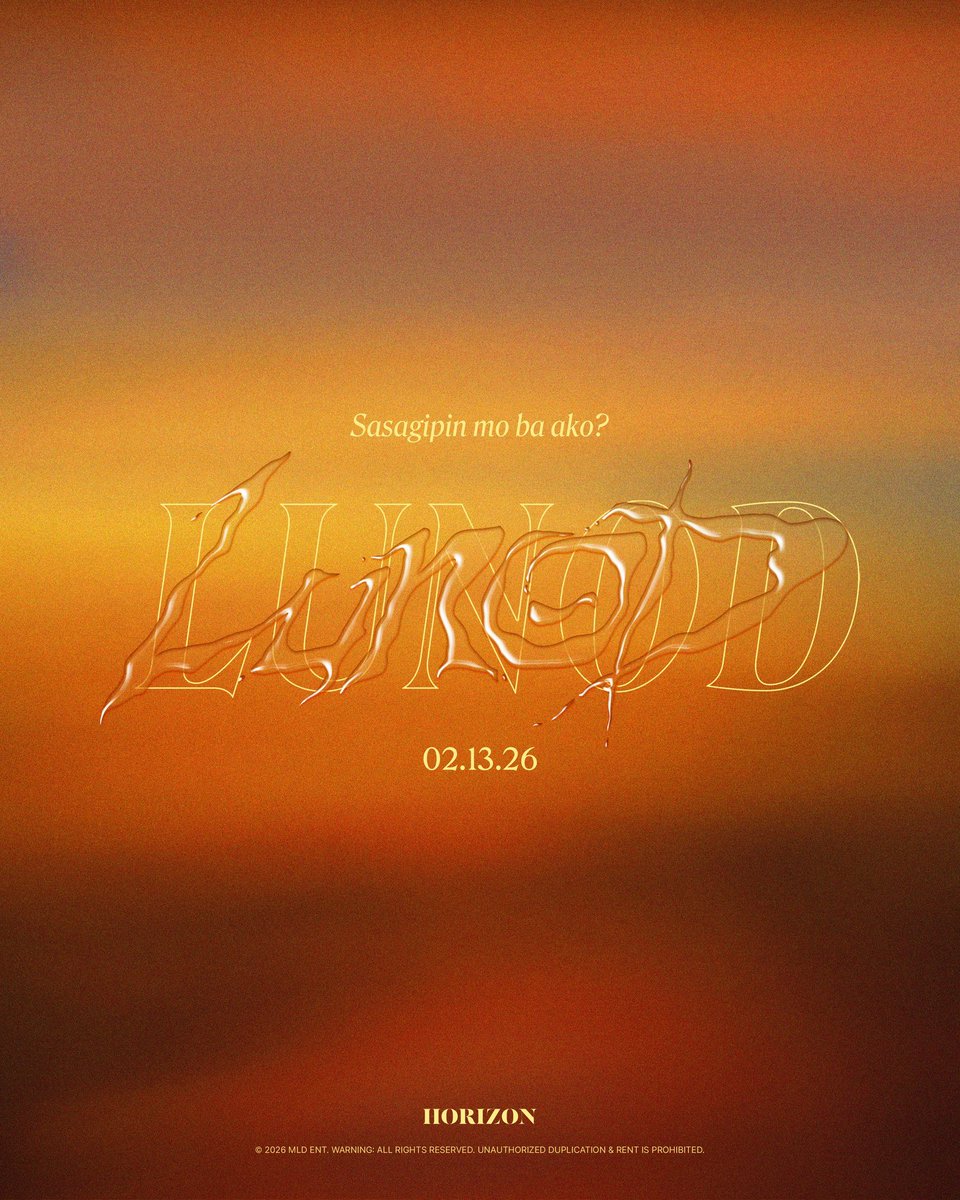 npomvtt's tweet image. 🚨 HORI7ON anuncia o lançamento do single "LUNOD", para o dia 13 de fevereiro.