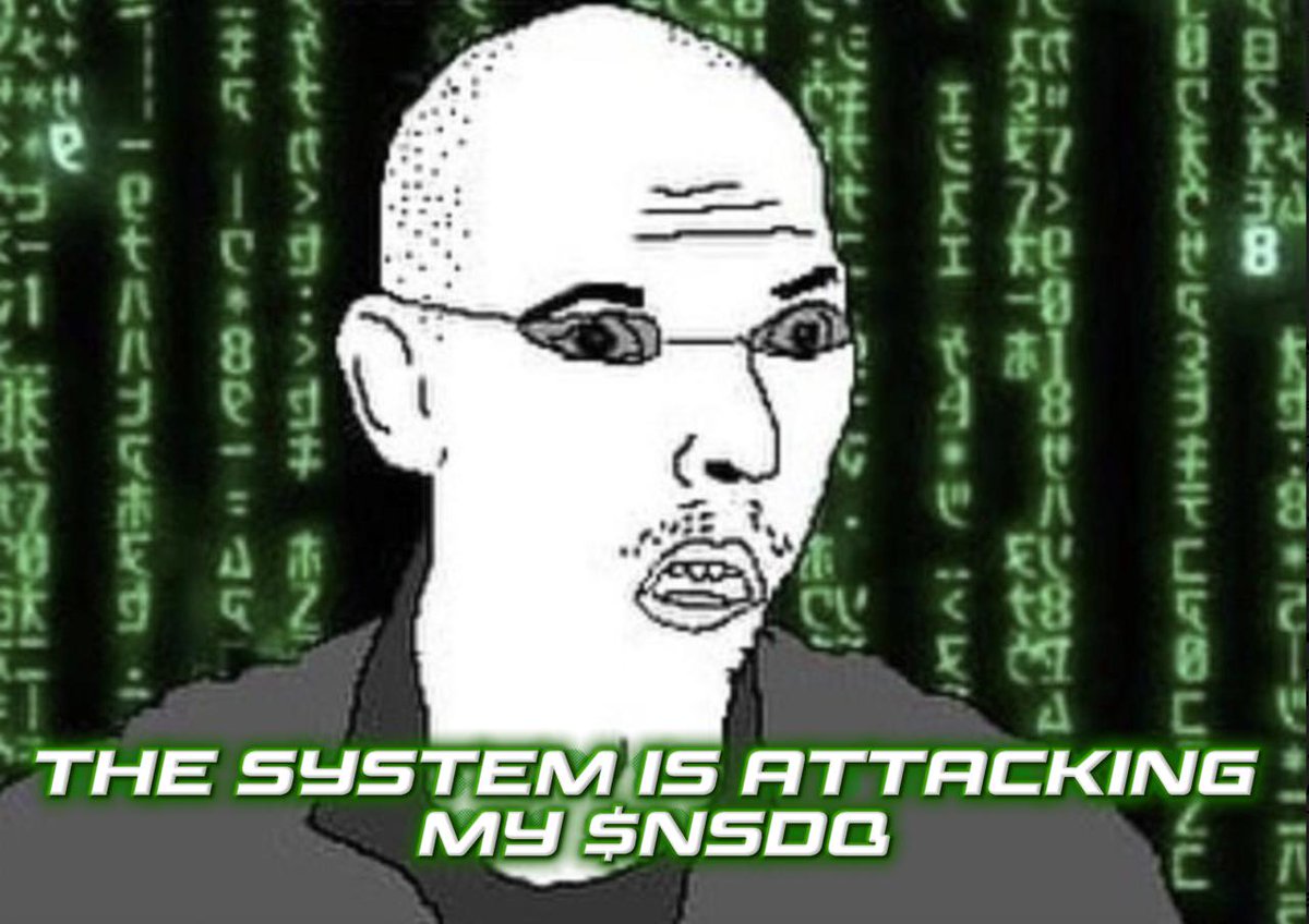 <a href="/AshCrypto/">Ash Crypto</a> CrYpTo fInAnCe at its best. 
It's cool. it's whatever, but the bottom line is 420>100 so in mathematical terms $NSDQ will flip the 100🛜🪽