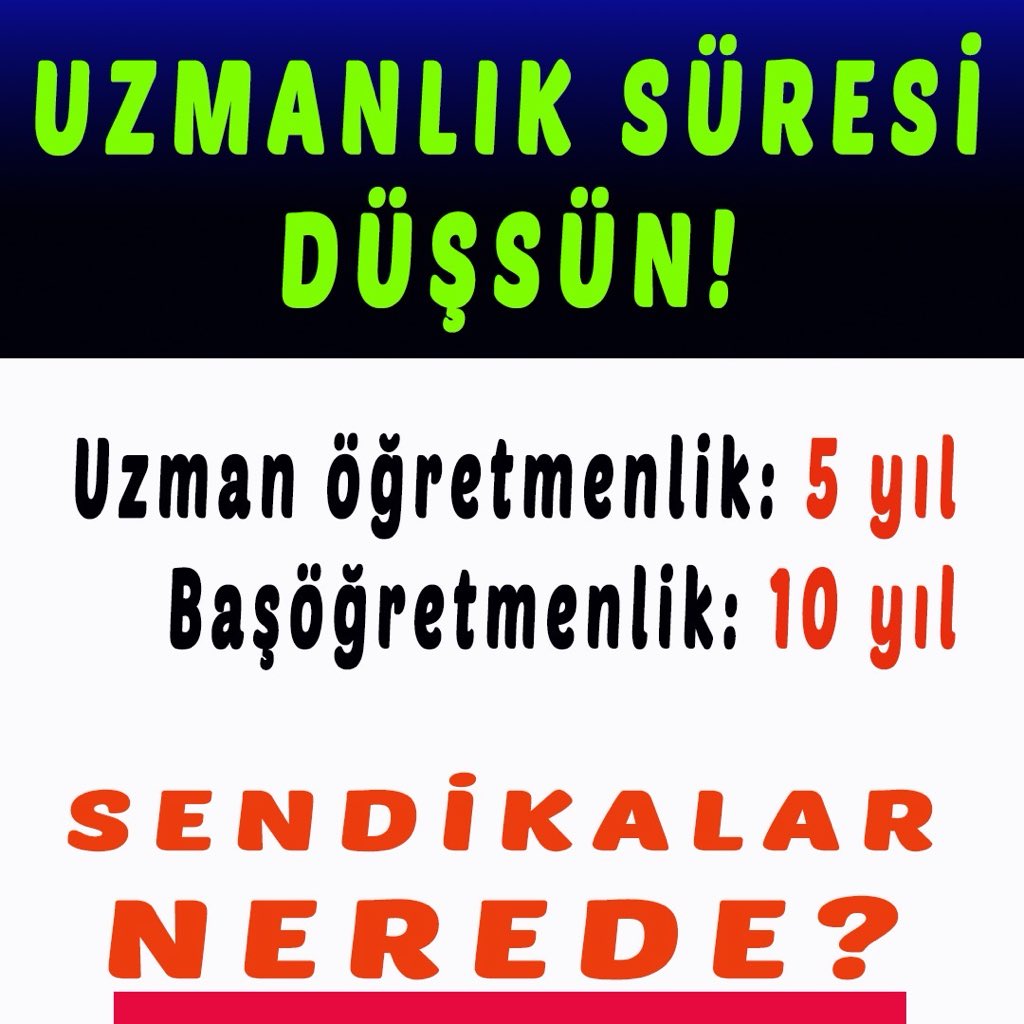 <a href="/edipuzen/">Edip Üzen</a> Uzman/başöğretmenlik süreleri 5/10 yıla düşsün.
ÖMK kariyer sistemi öğretmeni mağdur ediyor.
Devletimizden talep: ÖMK değişsin.
<a href="/Akparti/">AK Parti</a> <a href="/MHP_Bilgi/">MHP</a> <a href="/hasandogan/">Hasan Doğan</a> <a href="/oktay_saral/">Oktay SARAL</a> <a href="/eyupkadirinan/">Eyyüp Kadir İnan</a>
​#ÖMKDeğişmeli