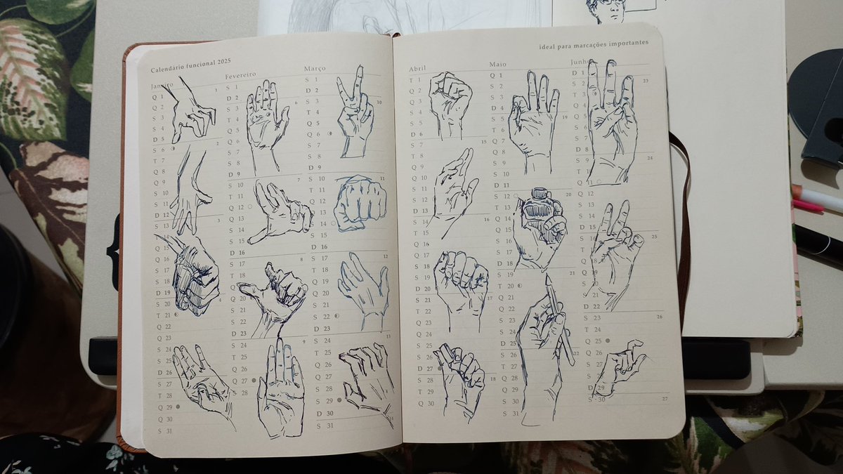 pieilustra's tweet photo. Prática de desenho de mãos. https://t.co/yQArXGJrYA