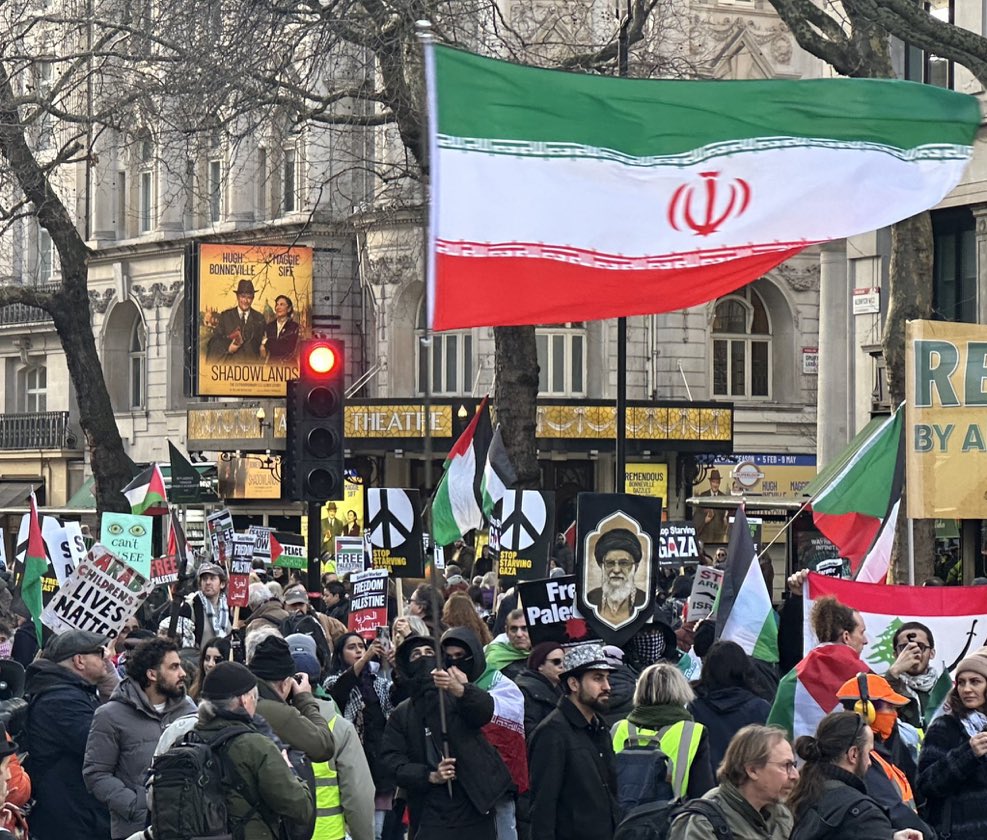 A “Walk for Jesus” march was canceled last week—police cited Islamophobia.

This week, the police allowed Islamists to flood London’s streets, waving the Islamic Republic flag, threatening beheadings of Brits, and saluting Hitler.